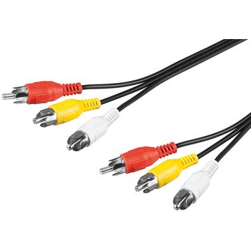 Goobay Composite Audio & Video Cable - 3x RCA Plugs