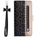 Lace Pattern Samsung Galaxy S20 Wallet Case with Stand Feature - Black