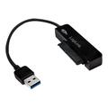 LogiLink AU0012A USB 3.0 to 2.5" SATA Adapter - Black