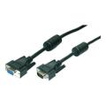 LogiLink VGA Extension Cable - HD-15 (VGA) female -> HD-15 (VGA) male - 3m - Black