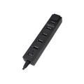 LogiLink UA0124 7-Port USB Hub with ON/OFF Switch - Black