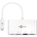 Goobay USB-C to HDMI, USB 3.0, Ethernet, Card Reader & PD Adapter - White