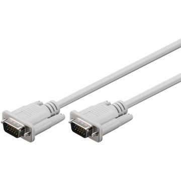 Goobay VGA Cable - Nickel Plated - 3m - White