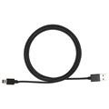 3-in-1 Magnetic Cable - Lightning, MicroUSB, Type-C - Black