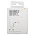 Apple Lightning / USB Cable MQUE2ZM/A - iPhone, iPad, iPod - White - 1m