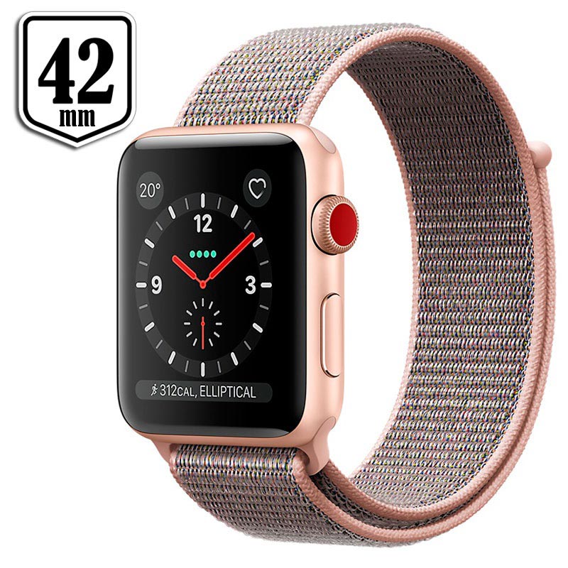 apple watch series 3 gold with pink band