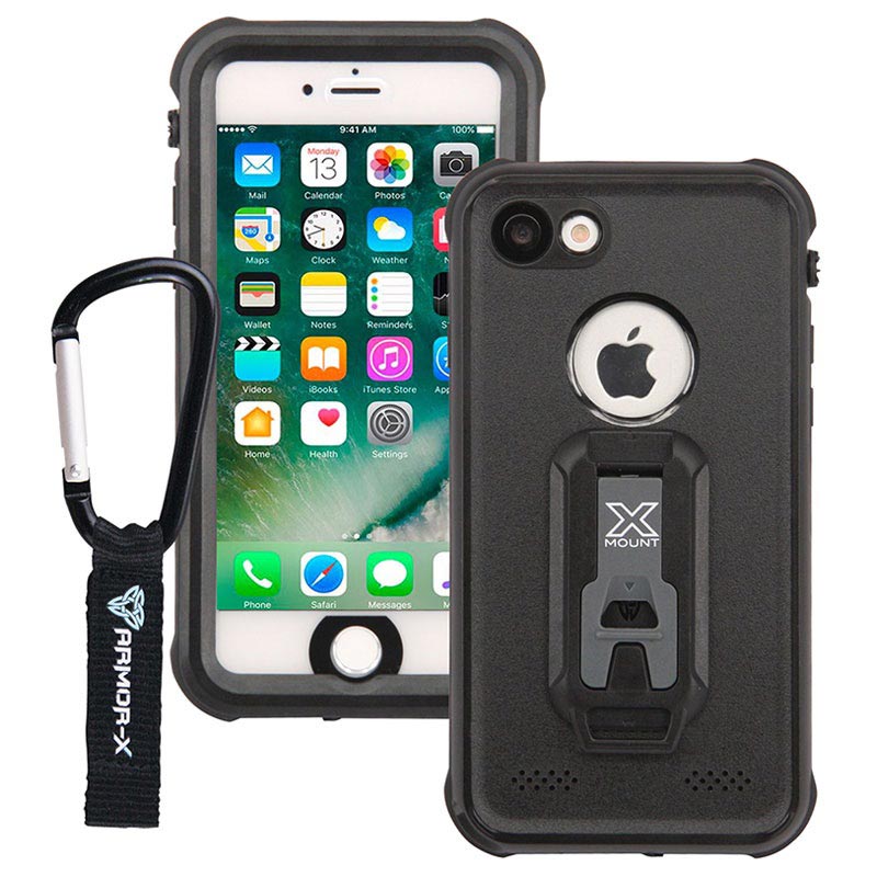 iPhone 7 ArmorX MXAP7 Waterproof Case Black