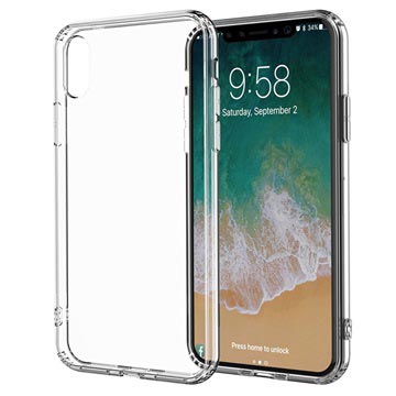 iPhone X / iPhone XS Anti-Slip Crystal TPU Case - Transparent