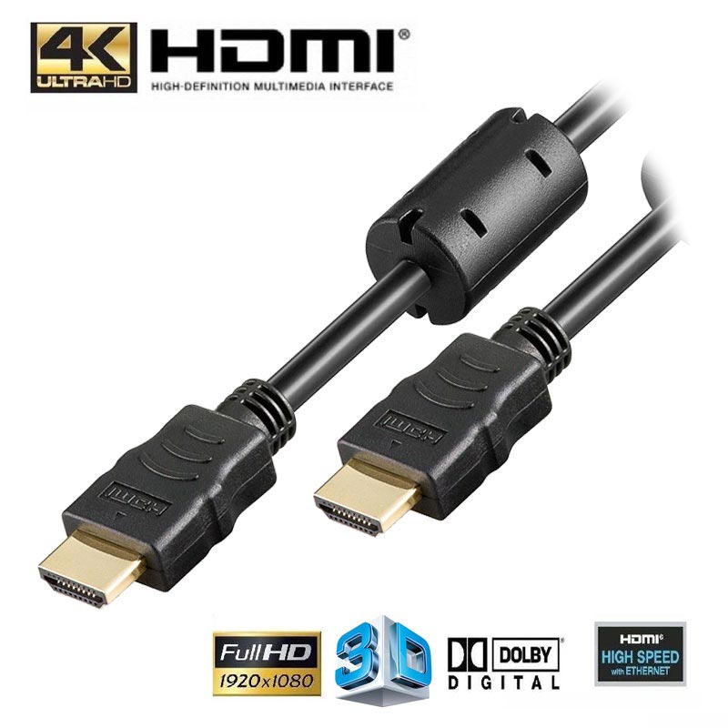 Goobay High Speed HDMI Cable with Ferrite Core 3m