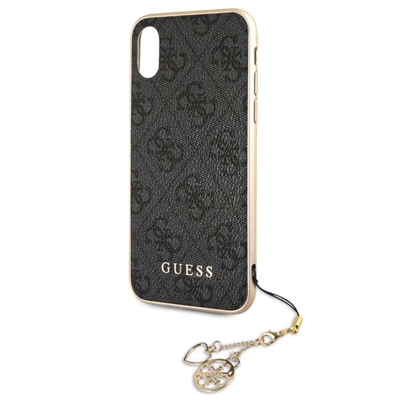 Guess Charms Collection 4G iPhone XR Case Dark Grey