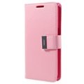 Samsung Galaxy S7 Mercury Goospery Rich Diary Wallet Case - Pink