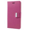 iPhone 7 Plus / iPhone 8 Plus Mercury Goospery Rich Diary Wallet Case - Hot Pink