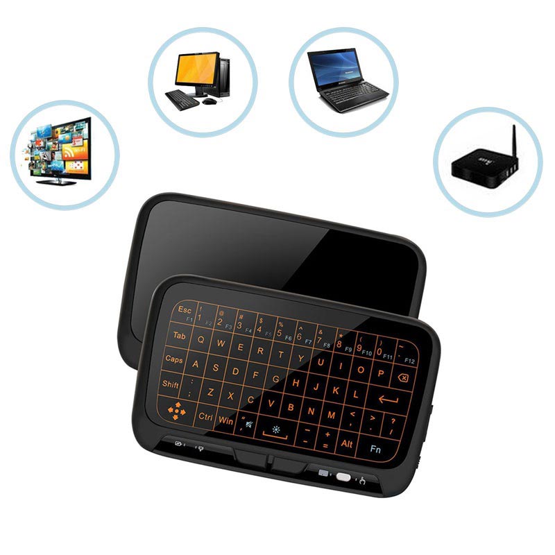 Mini Wireless Keyboard & Touchpad H18+ 2.4GHz Black