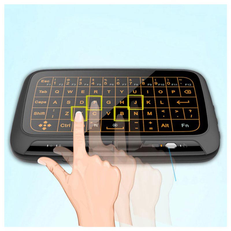 Mini Wireless Keyboard & Touchpad H18+ 2.4GHz Black