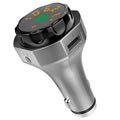 Multifunctional Car Charger & Bluetooth FM Transmitter AP06 - Silver