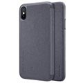 iPhone X / iPhone XS Nillkin Sparkle Series Flip Case - Black