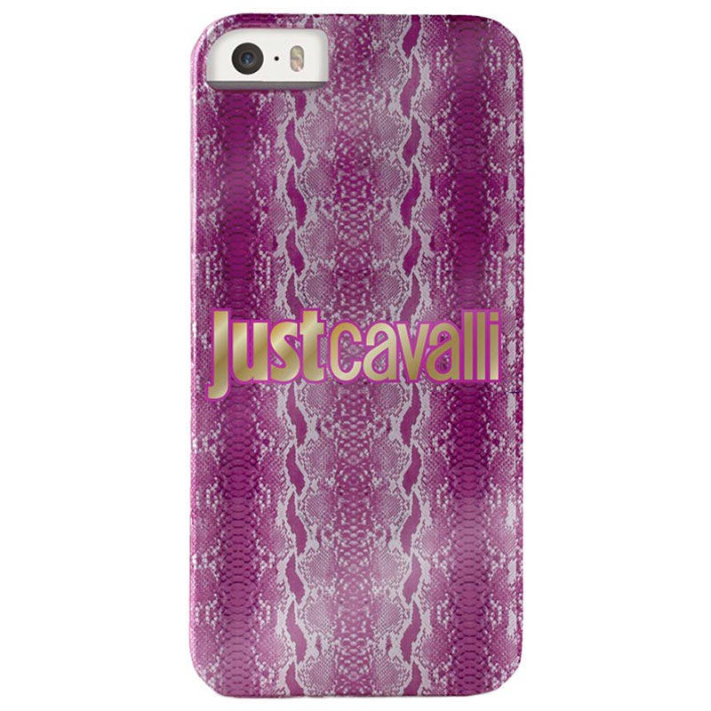Iphone 5 5s Se Puro Just Cavalli Shiny Python Hard Case Pink