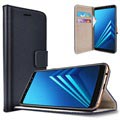 Saii Classic Samsung Galaxy A8+ (2018) Wallet Case - Black