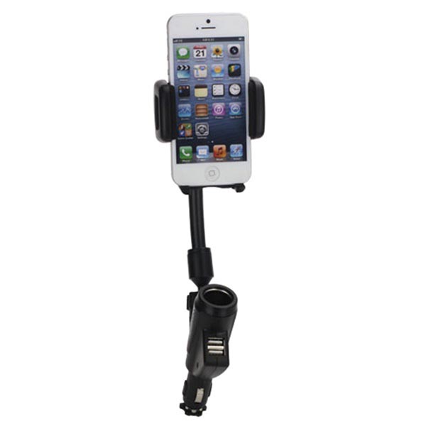 Universal Dual USB Car Charger / Holder
