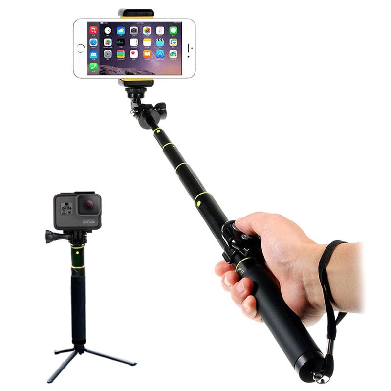 Universal Extendable Selfie Stick & Bluetooth Camera Shutter H611 Black