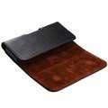 Universal Horizontal Holster Leather Case - Black