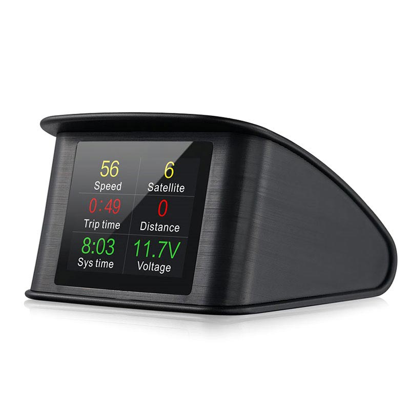 Universal Smart Digital Car HUD Speedometer T600 Black