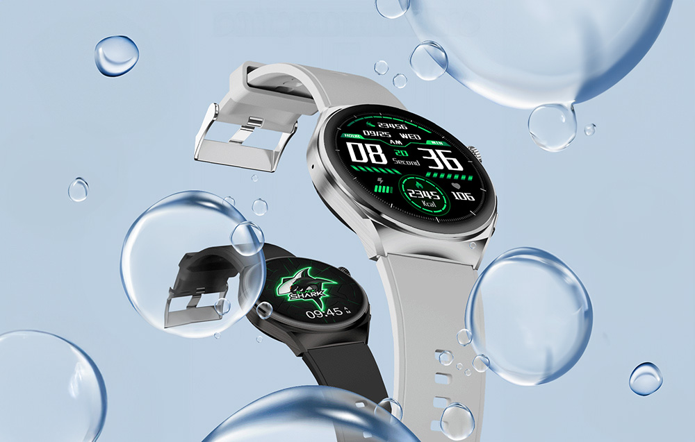 Black Shark S1 Water Resistant Smartwatch - Black