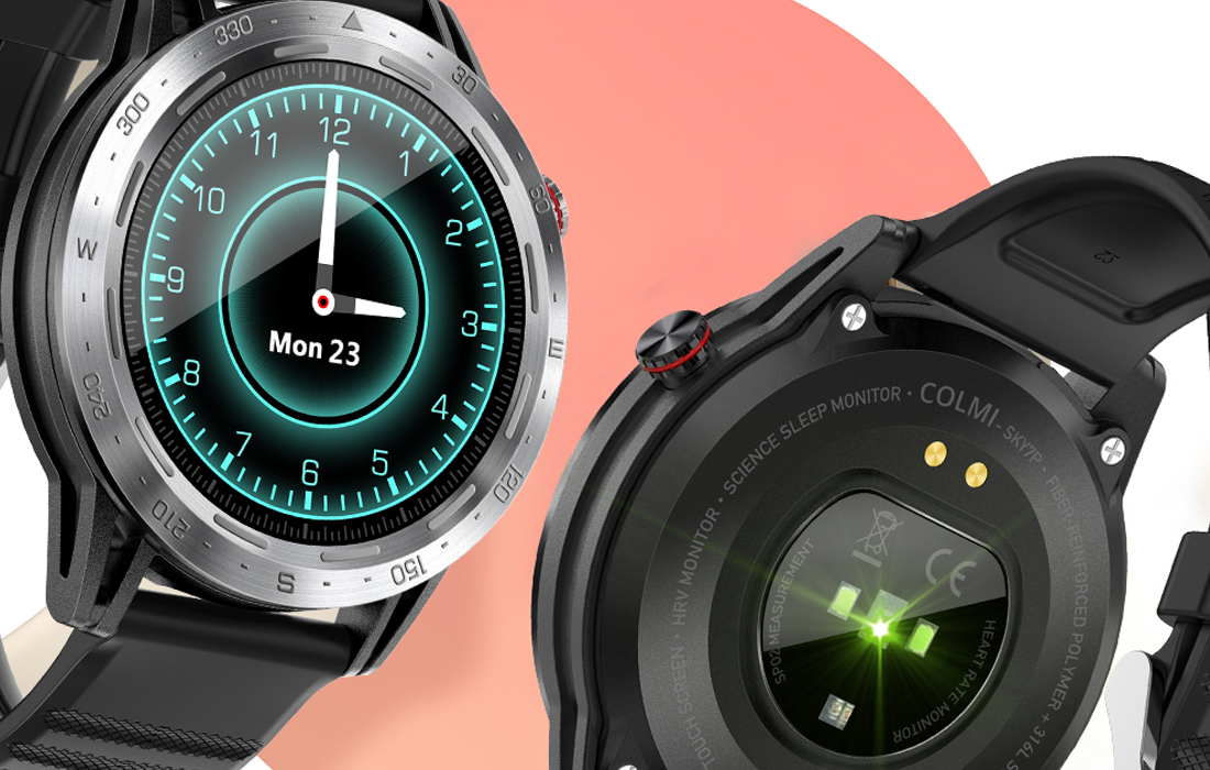 Colmi Sky 7 Pro Smartwatch - 3ATM, 1.3″ TFT - Silver / Black
