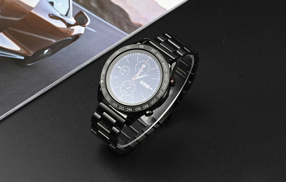 HiFuture FutureGo Pro Stainless Steel Smartwatch - Black