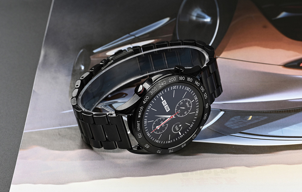HiFuture FutureGo Pro Stainless Steel Smartwatch - Black